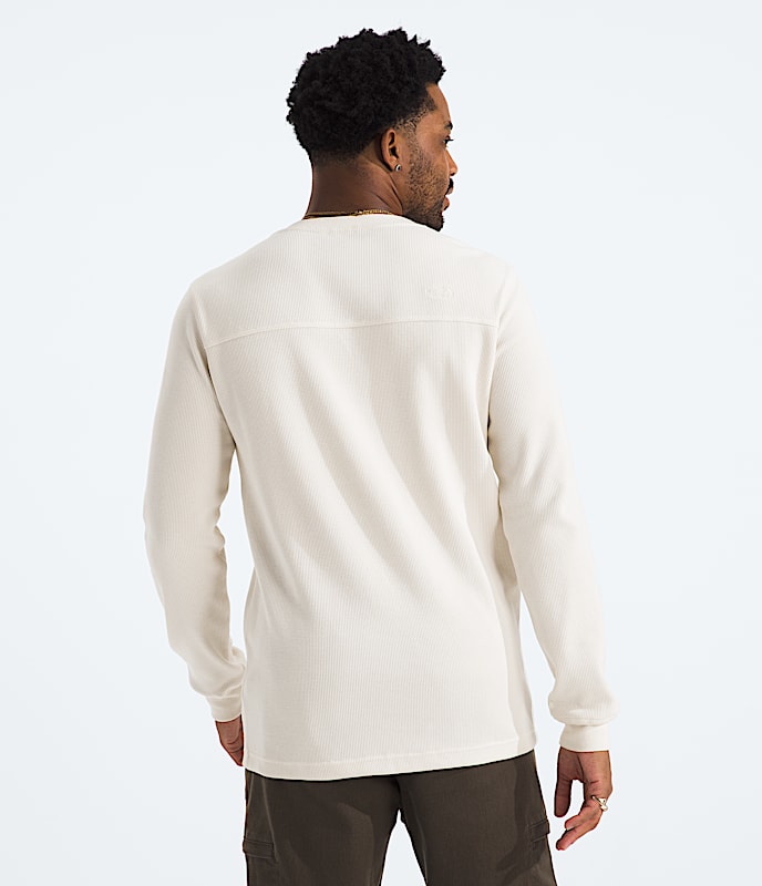 Men's Waffle Long-Sleeve Henley - Image 4