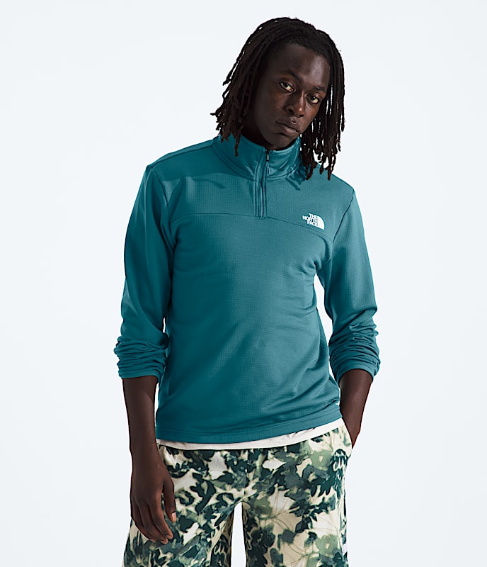 Men's Cedar Trail Grid Fleece ?-Zip