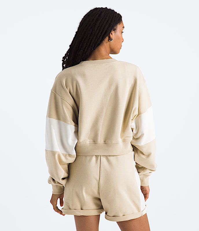 Women's Terry Oversized Cropped Crew - Image 3