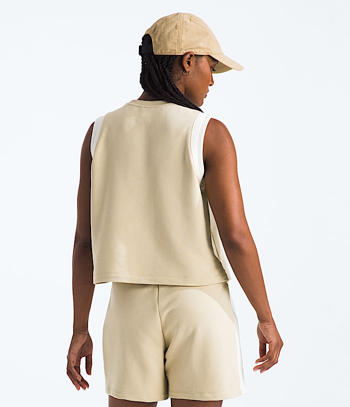 Women's Terry Relaxed Cropped Tank - Image 3