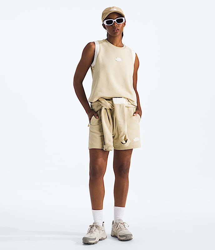 Women's Terry Relaxed Cropped Tank - Image 2