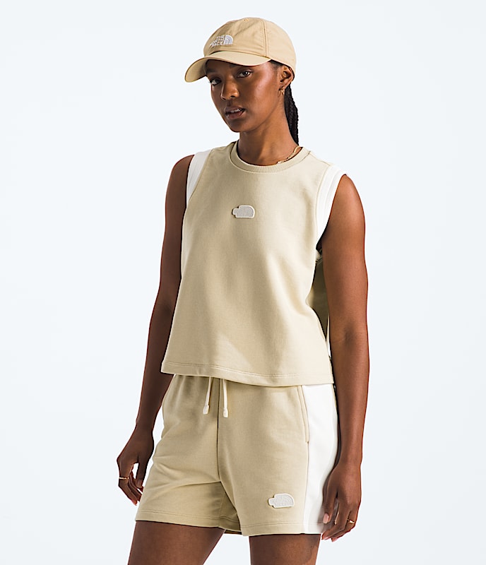 Women's Terry Relaxed Cropped Tank - Image 4