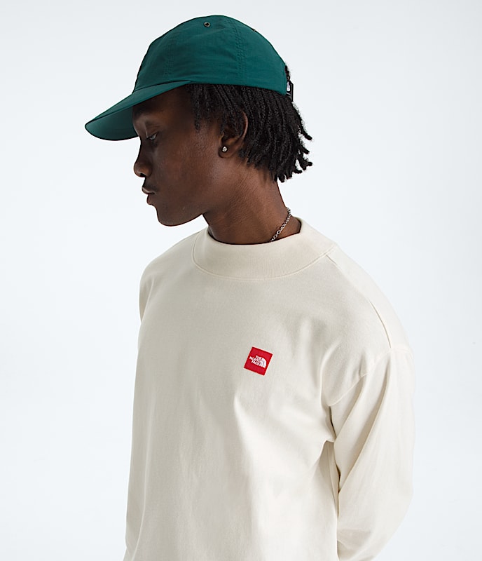 Men's TNF? Red Box Long-Sleeve Tee - Image 4