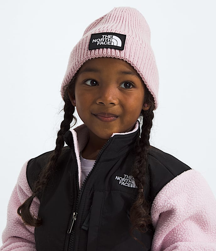 Kids' TNF? Logo Box Cuffed Beanie - Image 2