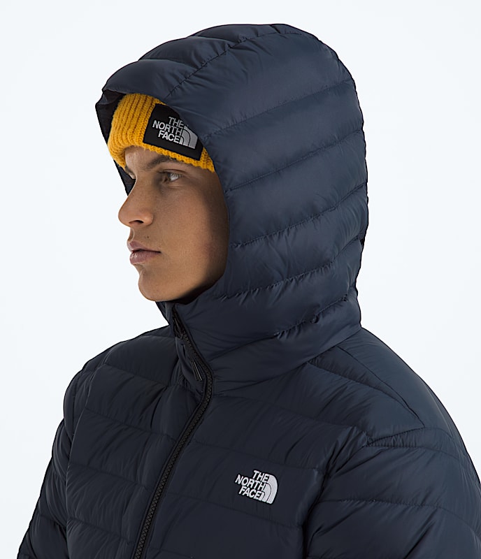 Men's Classic Down Hooded Jacket - Image 4