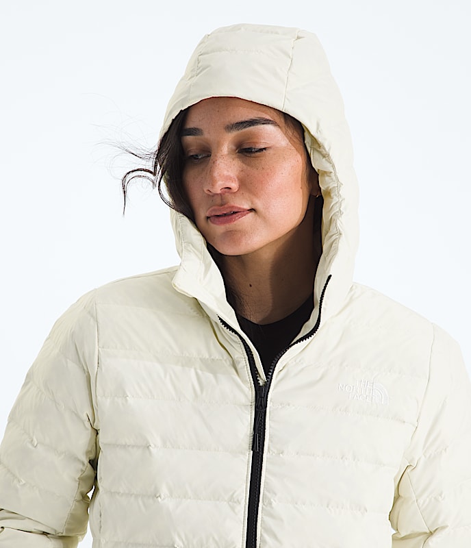 Women's Classic Down Hooded Jacket - Image 4