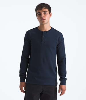 Men's Waffle Long-Sleeve Henley
