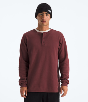 Men's Waffle Long-Sleeve Henley