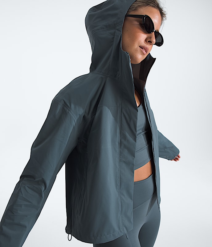 Women's Voyage Rain 3L Hooded Jacket - Image 3